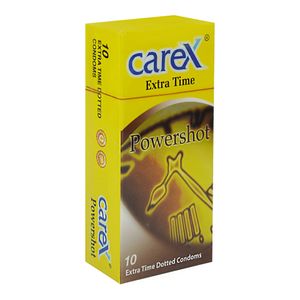Carex Extra Time Powershot Dotted Condom - 10Pack(Malaysia)
